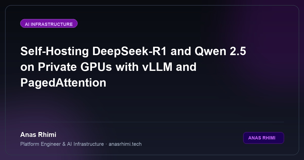 Self-Hosting DeepSeek-R1 and Qwen 2.5 on Private GPUs with vLLM and PagedAttention