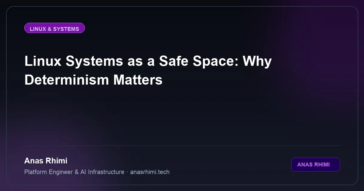 Linux Systems Architecture: A Neurodivergent Safe Space
