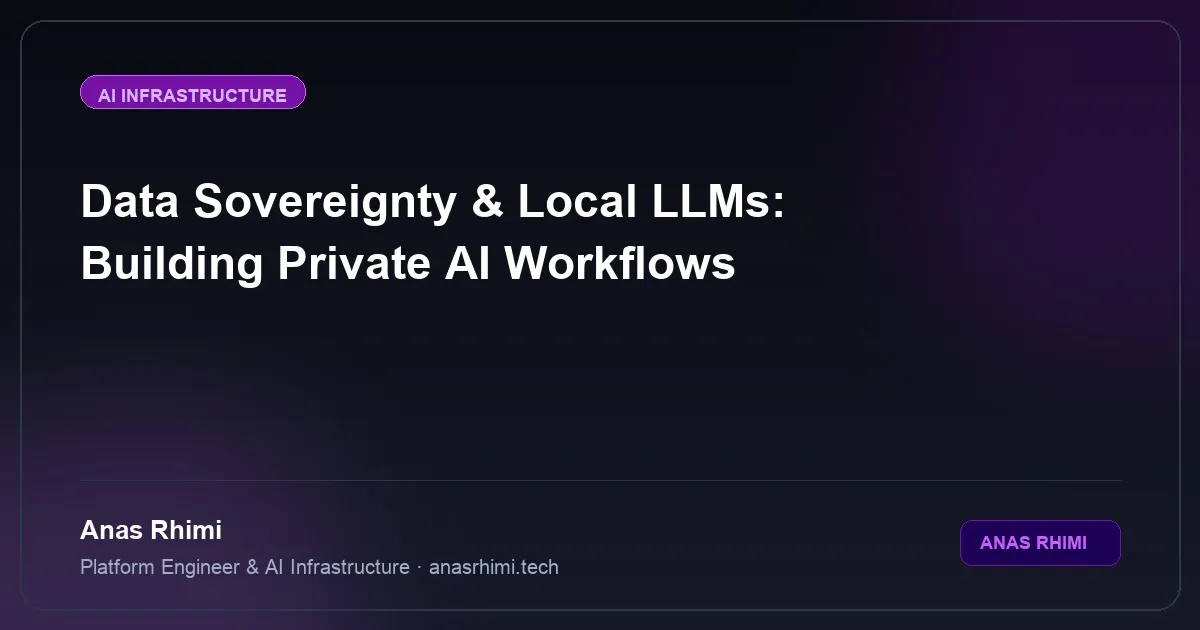 Local LLMs, Data Sovereignty, and the Ultimate Rabbit Hole