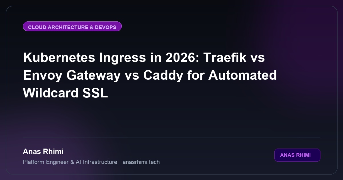Kubernetes Ingress in 2026: Traefik vs Envoy Gateway vs Caddy for Automated Wildcard SSL